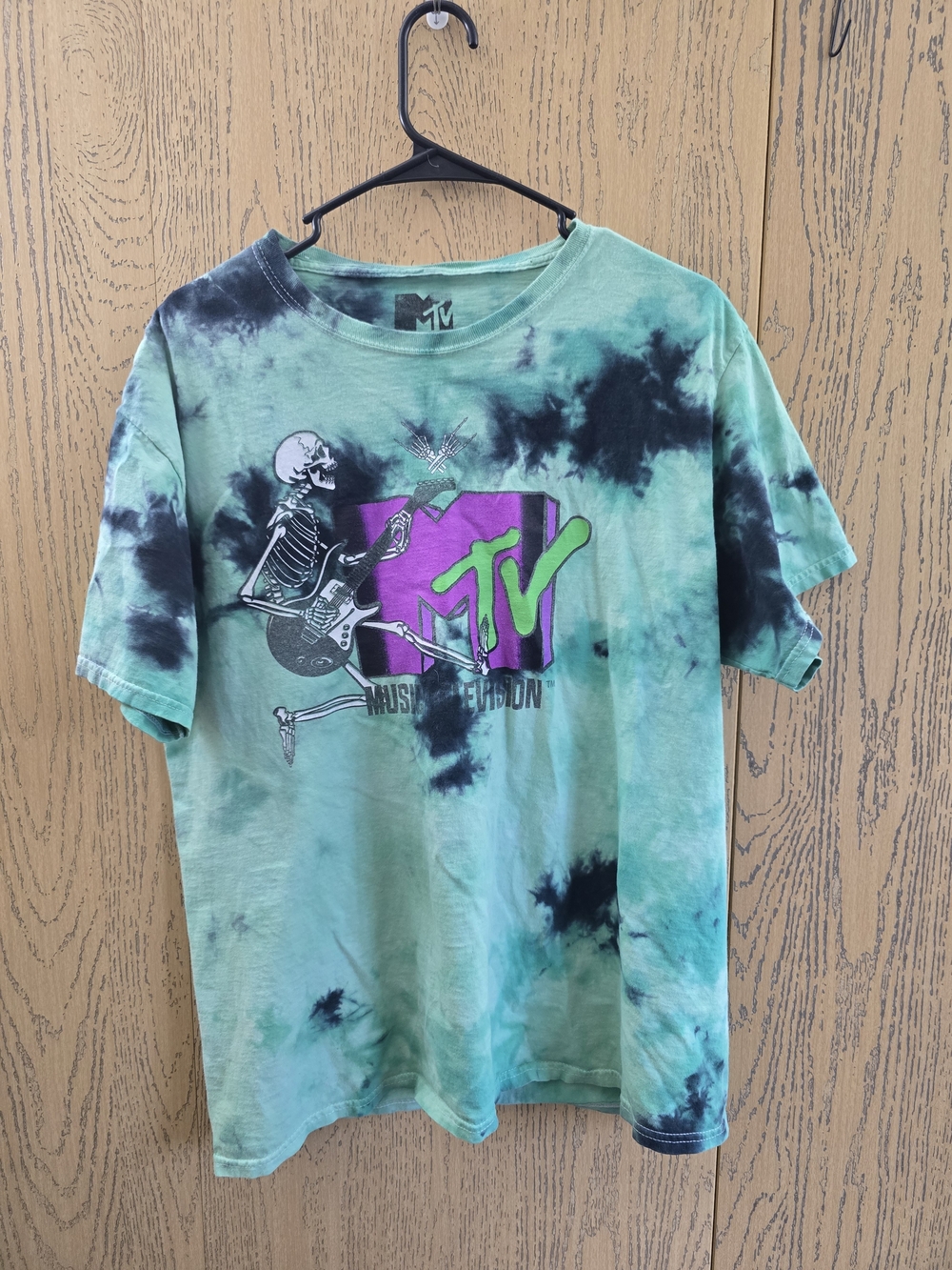 MTV Tie-Dye Graphic Tee - Green/Black